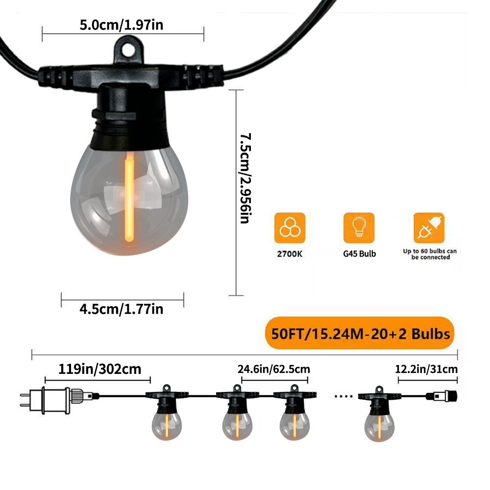 G45 LED String Light